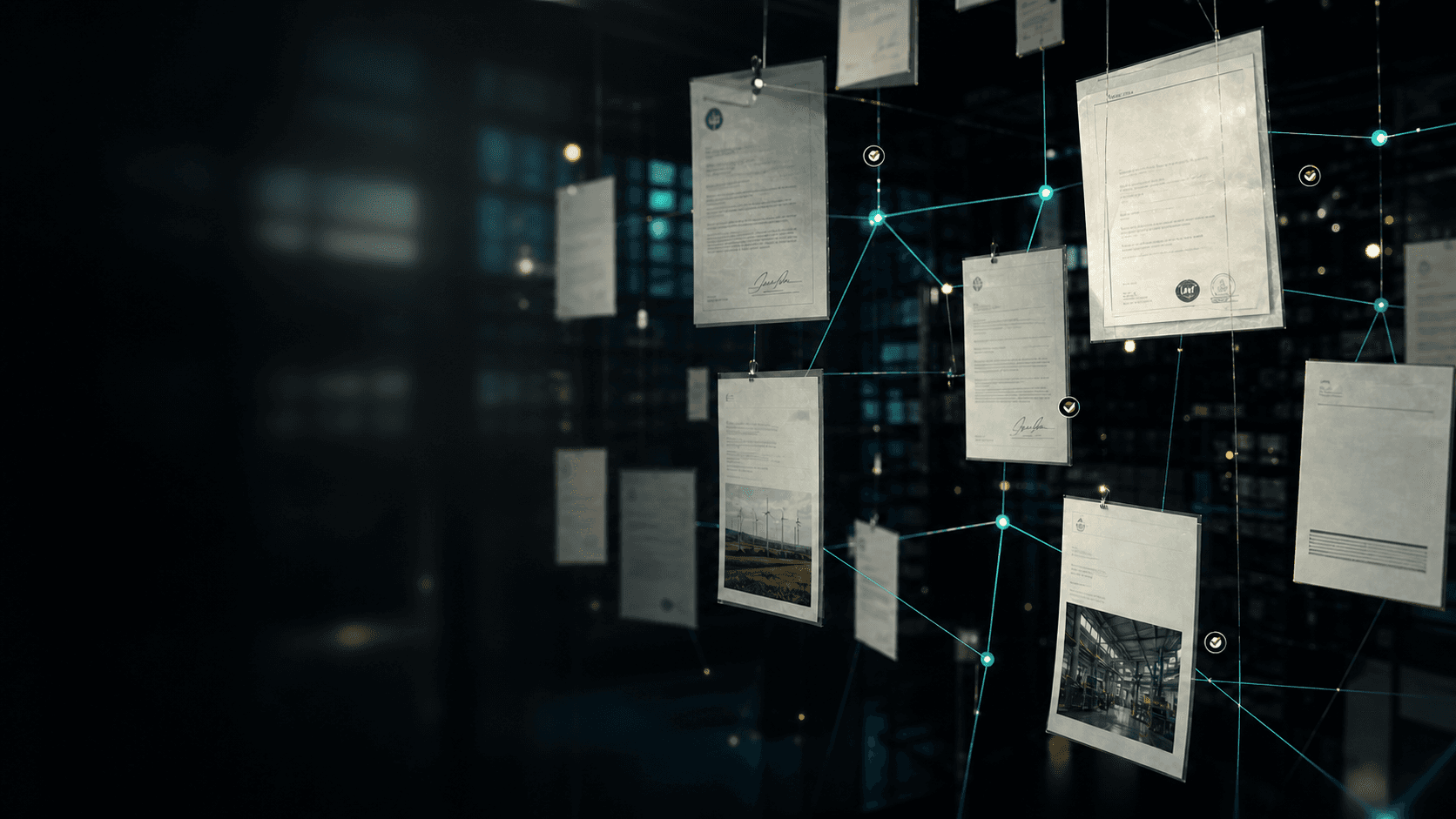 Supplier ESG evidence documents connected through VendRecord verification intelligence